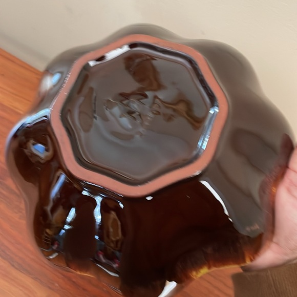 Vintage Blue Mountain pottery harvest gold bowl drip glaze catch all - Picture 3 of 7